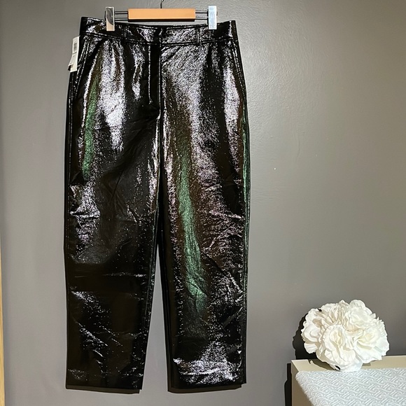Aritzia Babaton New Command Ultra Glossy Trouser Pants NWT - Picture 5 of 16